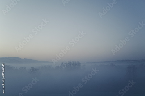 Nebel in Ilmenau/Thüringen