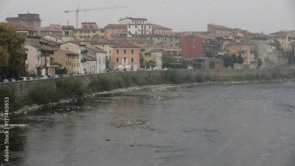 Editorial use only: PESCANTINA, VERONA, ITALIA-20/10/2017: nebbia a pescantina di verona, il fiume adige in questo periodo ,l'autunno, e quasi secco. Editorial use only: PESCANTINA, VERONA, ITALIA-20/10/2017: nebbia a pescantina di verona, il fiume adige in questo periodo ,l'autunno, e quasi secco.