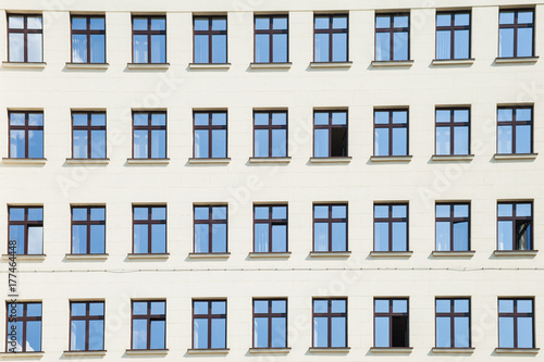 Building windows making pattern photo
