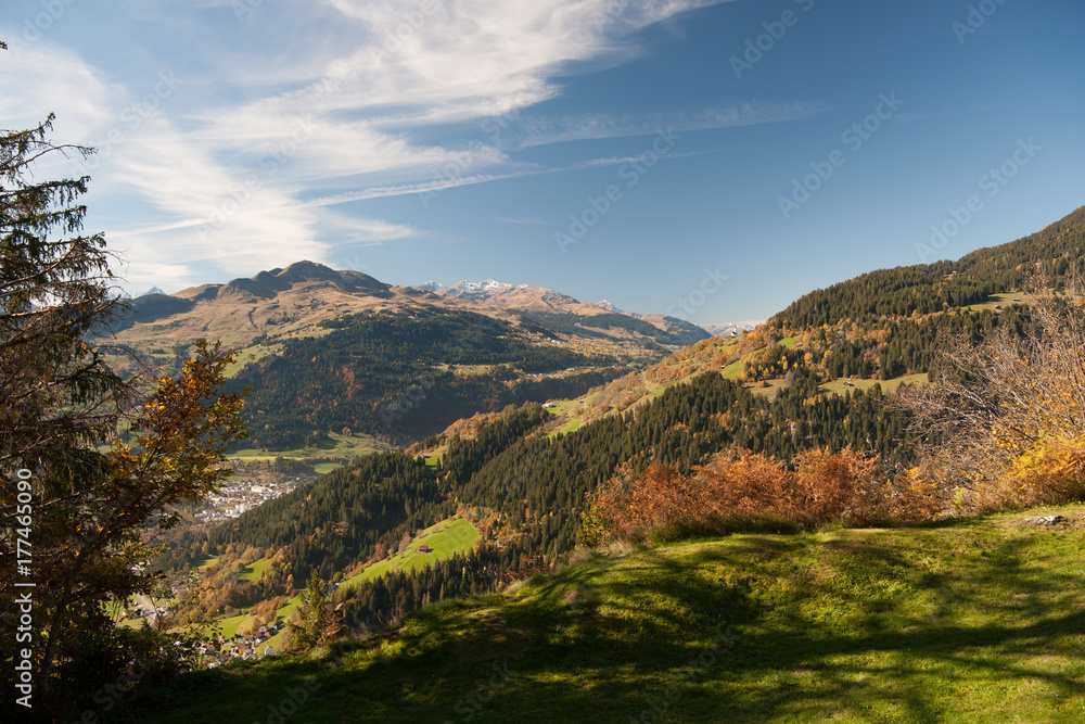 Bergwelt bei Falera in Graubünden