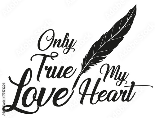 Illustration Vector Only True Love