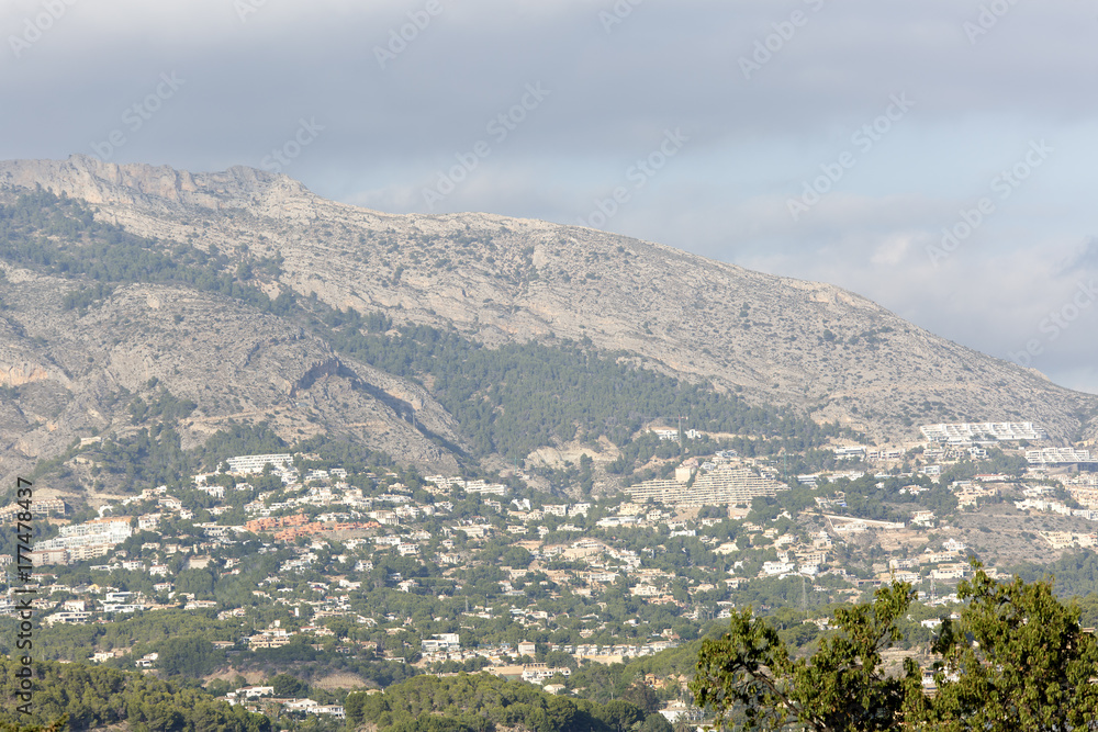 Naklejka premium Mountains in Altea in the interior of Alicante
