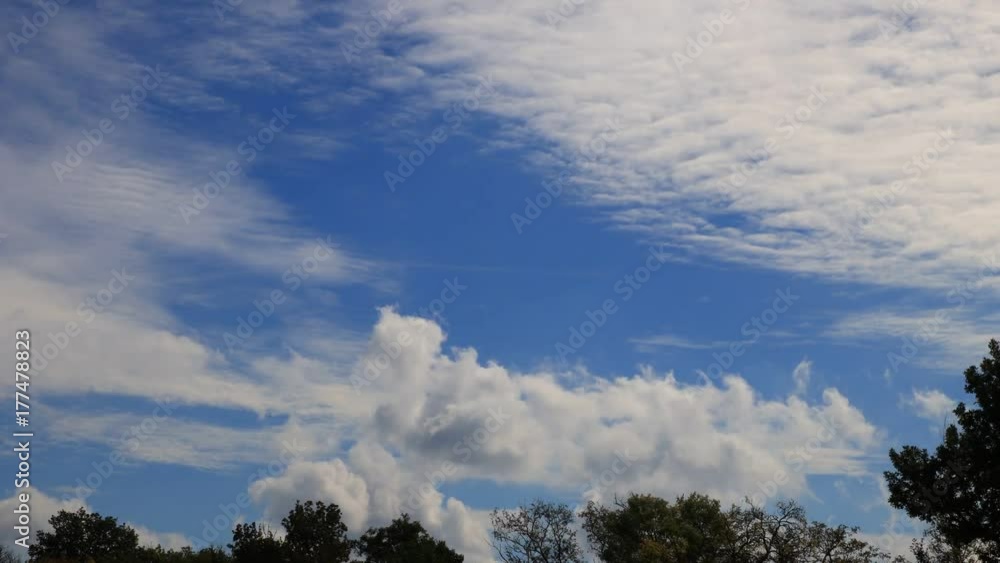 cumulus clouds moving in blue sky, filmed in timelapse
cumulus clouds moving in blue sky, filmed in timelapse