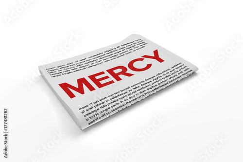 Mercy on Newspaper background
