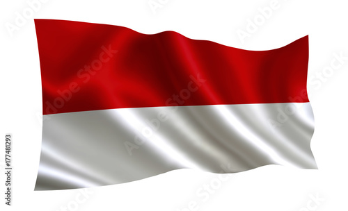 Indonesia flag. (A series of flags of the world.) 
