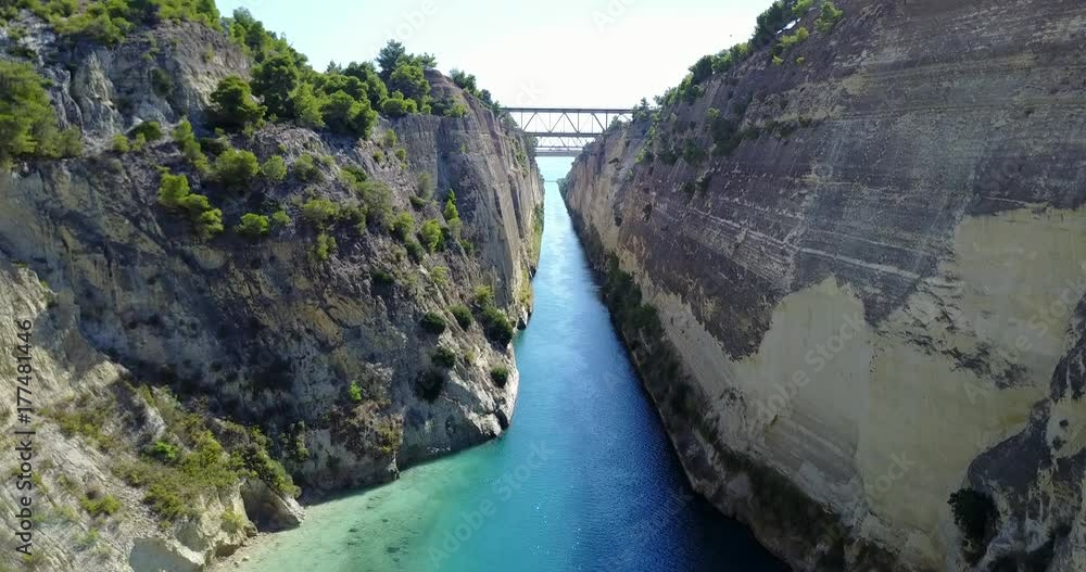 Korinth Kanal aus der Luft