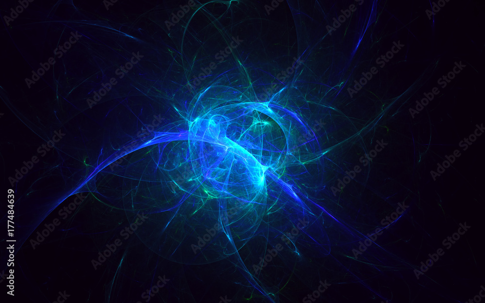 3D rendering abstract fractal light background 3D rendering abstract fractal light background
