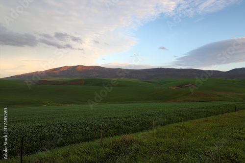 Breautiful views of the hills of the Drakensberg Range, South Africa. photo