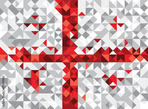 Vector Georgia Flag, Georgian Flag (Vector Art)