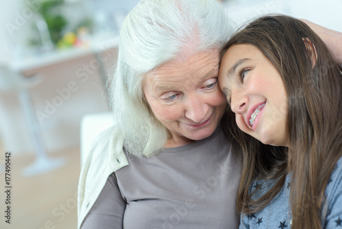 grandmother and granddaughter together