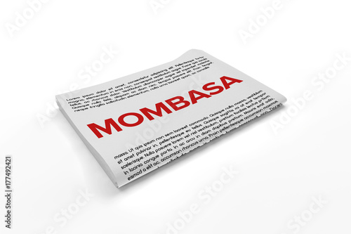 Mombasa  on Newspaper background