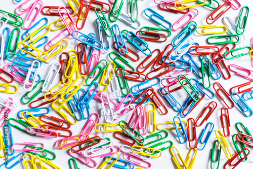 Colored paperclips