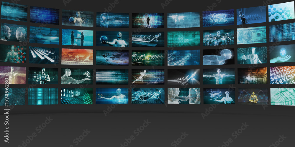 Video Wall Abstract Video Wall Abstract