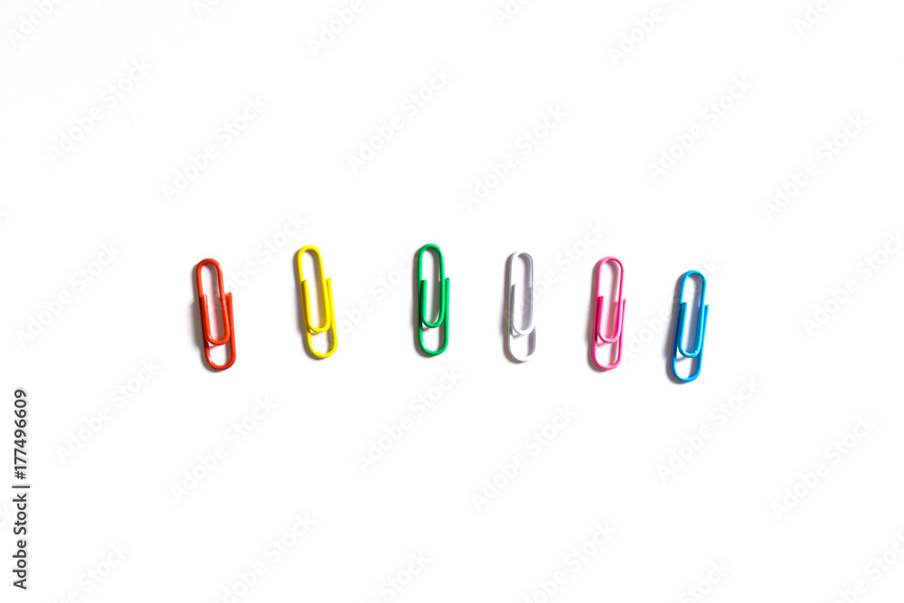 Colored paperclips Colored paperclips