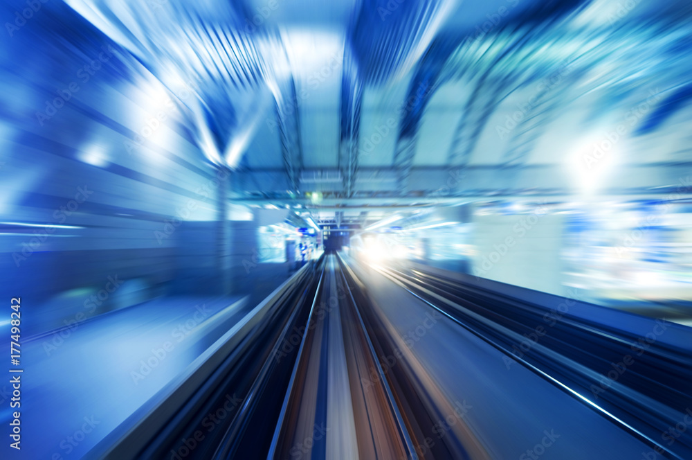 High speed train moving High speed train moving