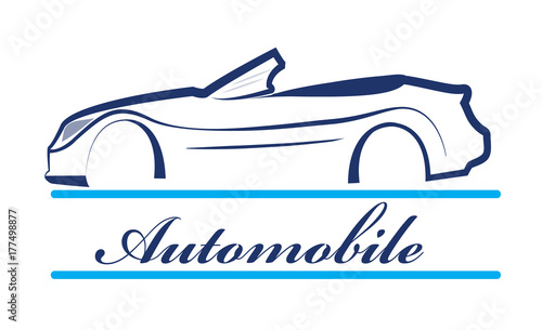 Automobile silhouette logo