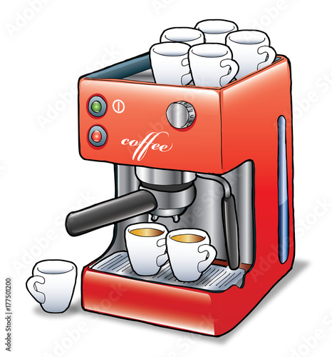 Canvas Print coffeemaker / coffee machine