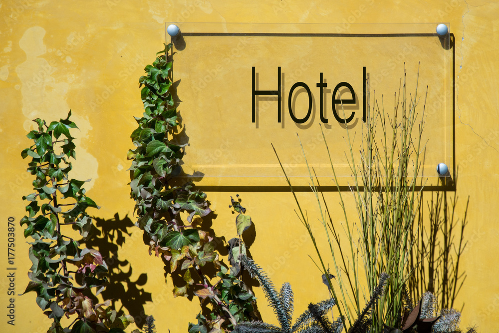 Obraz premium Schild 233 - Hotel