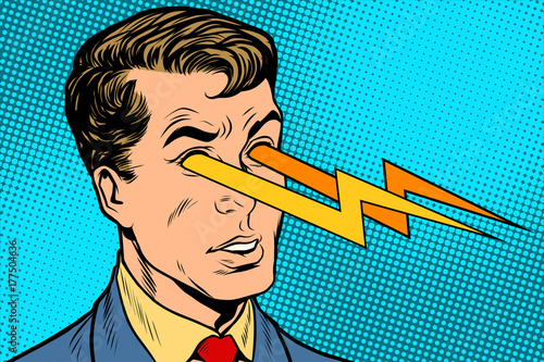 Lightning of the human eye