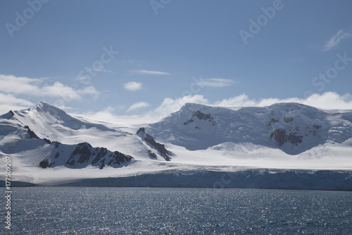 Antarctic landscape in the sunshine