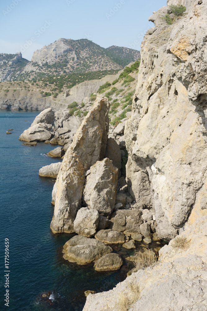 The path of Lev Golitsyn in the village of Novy Svet Crimea