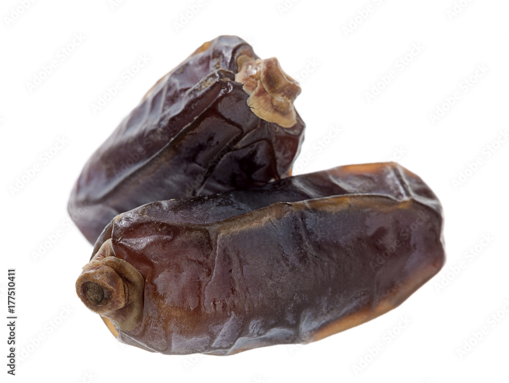 Heap of dates fruit isolated on white background. Heap of dates fruit isolated on white background.