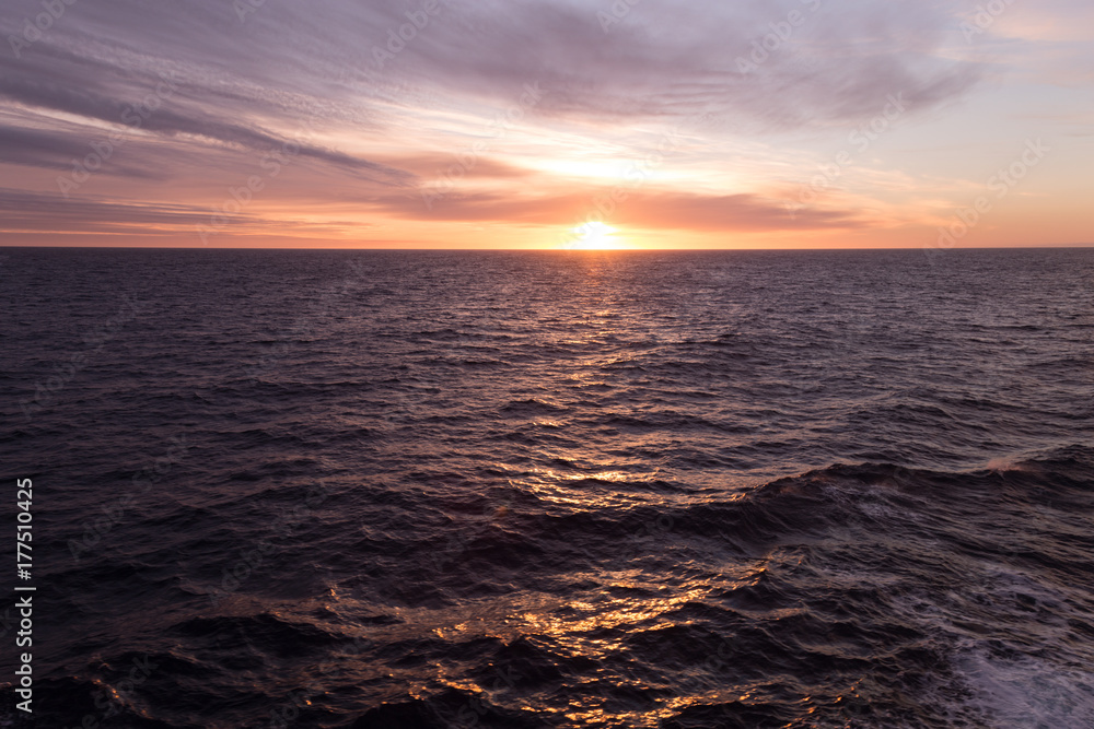 Sunset in the Gerlache Strait, Antarctic Peninsula