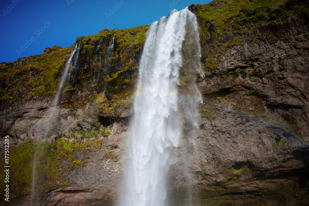 Fototapeta premium Iceland, waterfall in the South of the country