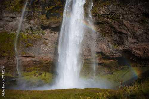 Iceland, waterfall in the South of the country