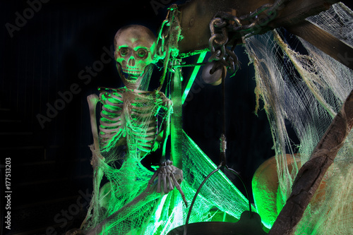 Skeleton at Halloween