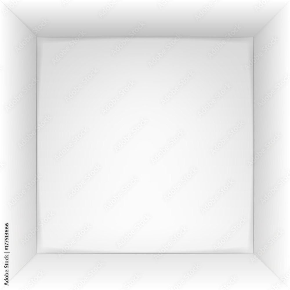 Box 3d top view. Vector illustration. Box 3d top view. Vector illustration.