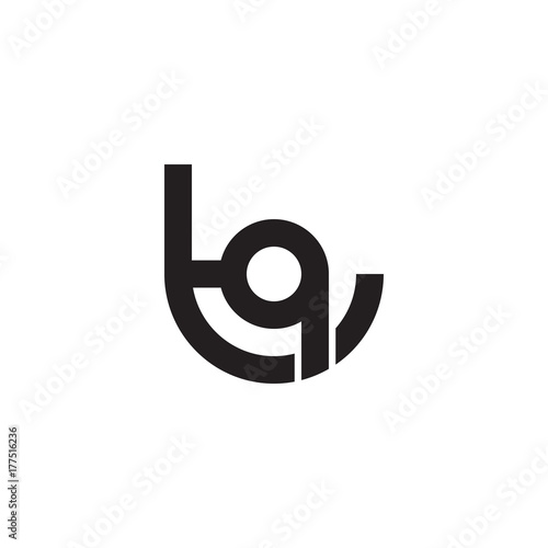 Free Download Initial letter tq, qt, q inside t, linked line circle shape logo, monogram black color

 - GFXLoad