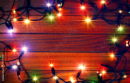 Christmas color lights background