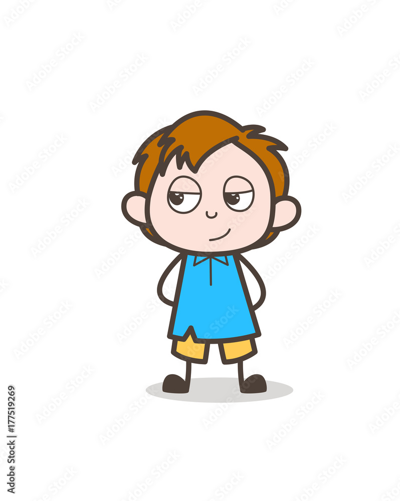 Little Boy Smiling Face - Cute Cartoon Kid Vector Little Boy Smiling Face - Cute Cartoon Kid Vector