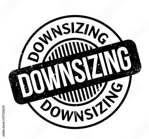 Downsizing rubber stamp. Grunge design with dust scratches. Effects can be easily removed for a clean, crisp look. Color is easily changed.