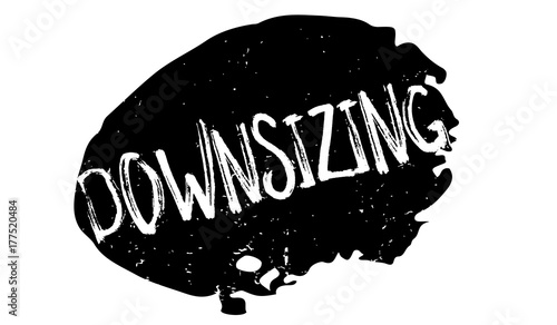 Downsizing rubber stamp. Grunge design with dust scratches. Effects can be easily removed for a clean, crisp look. Color is easily changed.