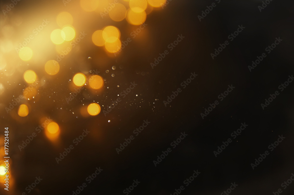 abstract bokeh background of golden light burst. - obrazy, fototapety, plakaty 