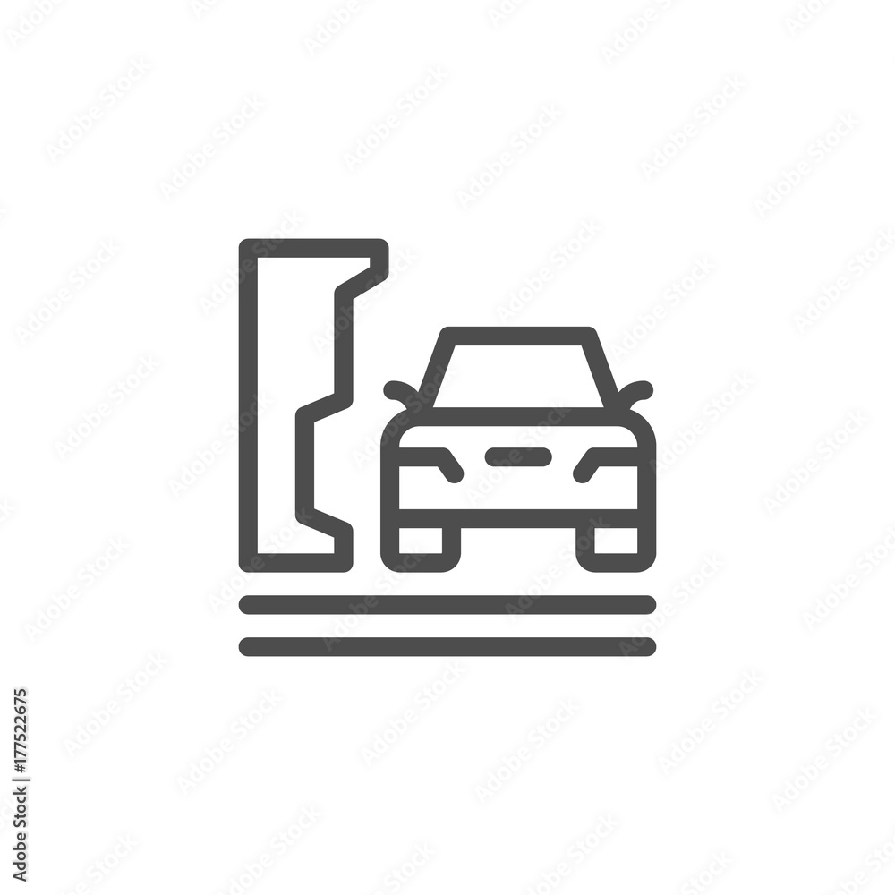 Parking line icon