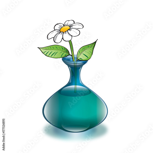 flower and glass