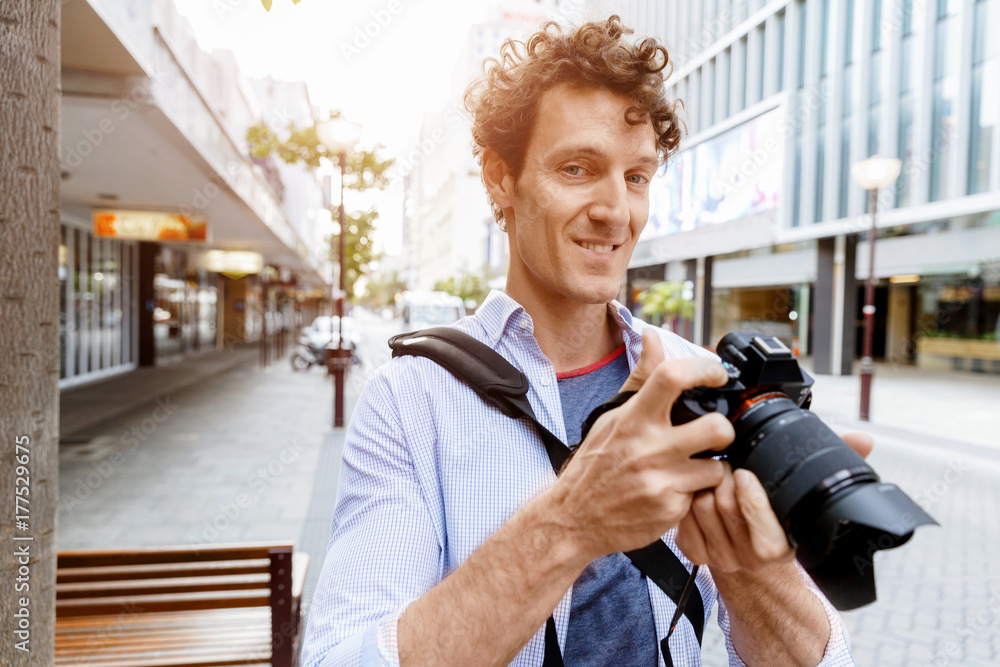 Male photographer taking picture Male photographer taking picture