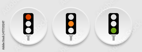 Trafficlights icons photo