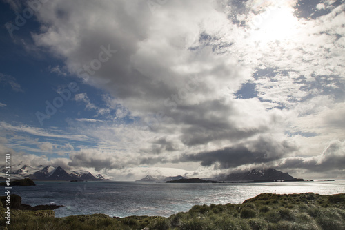 South Georgia, The landscape of the Bay of Isles from Prion Island