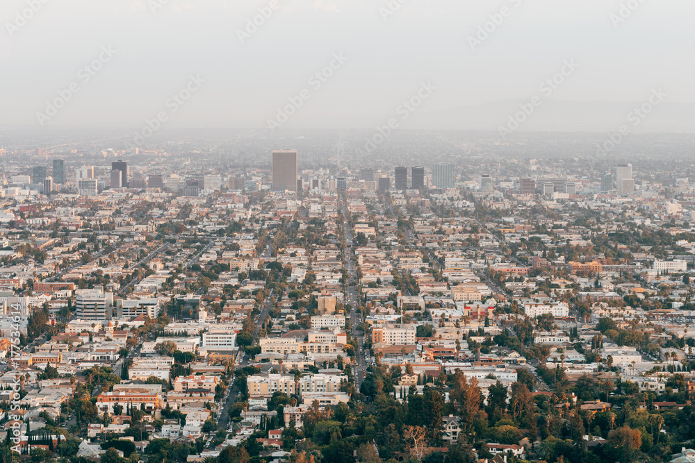 amazing overlook of los angeles city, california amazing overlook of los angeles city, california