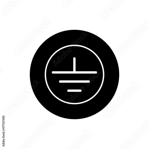 Electrical grounding icon