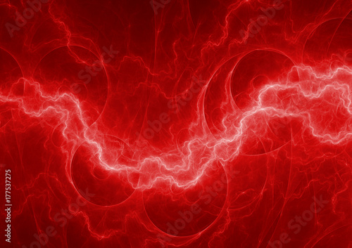 Red plasma, electrical lightning power