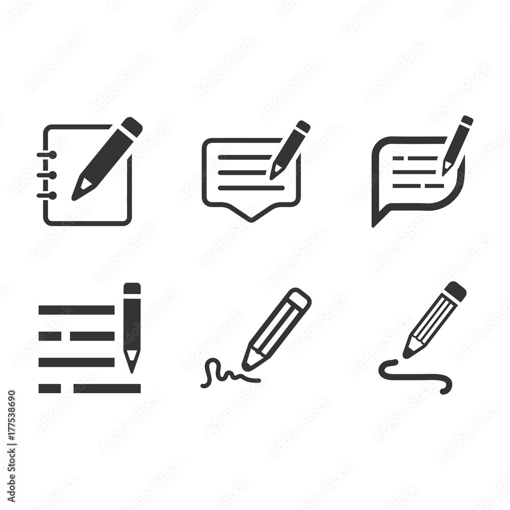 Write a Note Icons