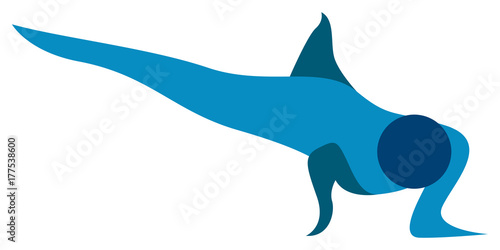 Abstract fitness icon