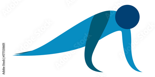 Abstract fitness icon