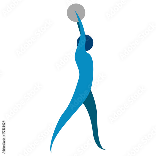 Abstract fitness icon