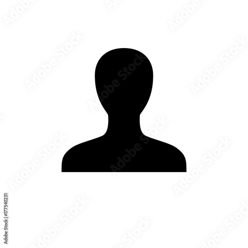 Default unisex profile icon, flat vector graphic on isolated background. photo